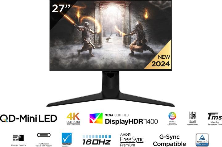 Produktbild TCL 27R83U (3840 x 2160 Pixel, 27")