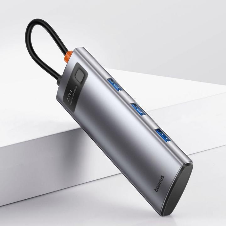 Actual product image Baseus B00030708811-00 (USB-C, 7 Ports)
