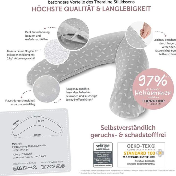 Produktbild Theraline Stillkissen 4-tlg. Stillkissen Sparset Das Original 190 cm inkl. (190 cm)