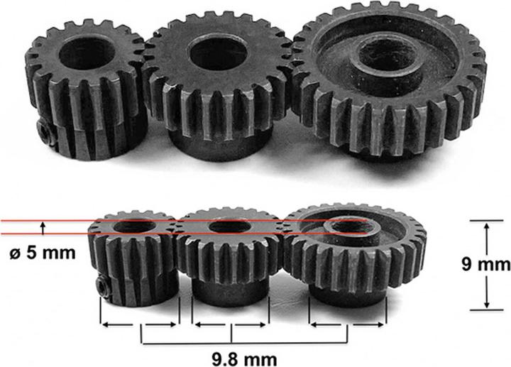 Image du produit Absima pignon moteur 27 dents / module 0.6 / 3,2mm perçage / acier