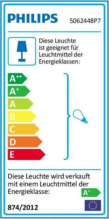 Label énergétique Philips Hue Argenta Base BT (350 lm, GU10)