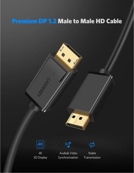 Actual product image Ugreen Display Port to Display Port (1.50 m, DisplayPort)