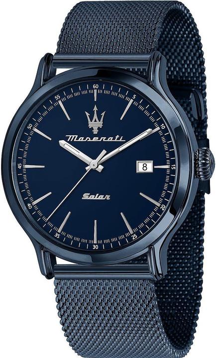 Immagine prodotto Maserati R8853149001 Blu Solare 45mm 10ATM (Orologio da polso analogico, 45 mm)