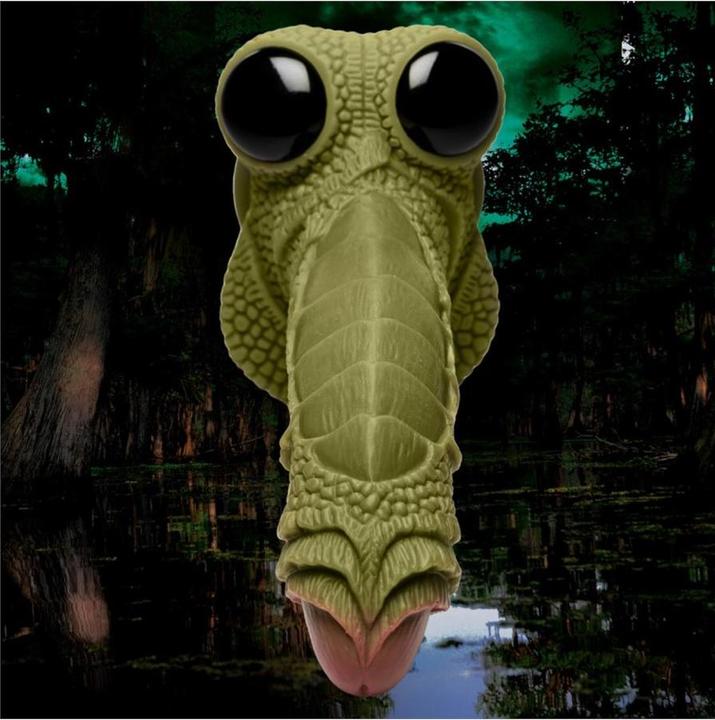 Image du produit Creature Cocks Swamp Monster Scaly Silicone Dildo - Black