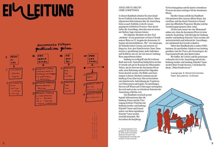 Produktbild documenta fifteen Handbuch (Deutsch, Ruangrupa, 2022)