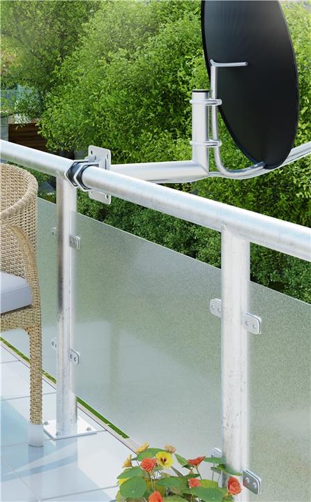 Immagine prodotto Goobay Supporto da parete per parabola SAT (Specchi + antenne Montaggio)
