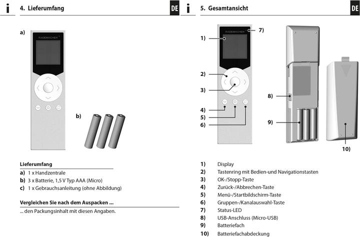 Produktbild Rademacher DuoFern Handzentrale 9493-1