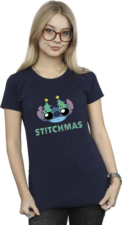 Produktbild Disney Lilo & Stitch Stitchmas Glasses TShirt (S)