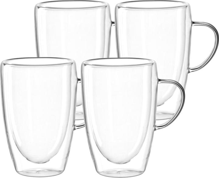 Immagine prodotto Leonardo Tazza da caffè Duo 400 ml, 4 pezzi, trasparente (400 ml, 4 x)