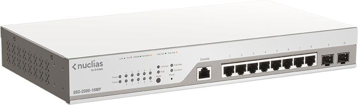 Productafbeelding D-Link Schakelaar 8G 2SFP PoE 130w Nucli 8x10/100/1000 2xSFP PoE Nucli's (10 Havens)