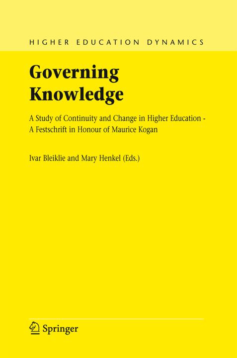Actual product image Governing Knowledge (Mary Henkel, Ivar Bleiklie, 2010)