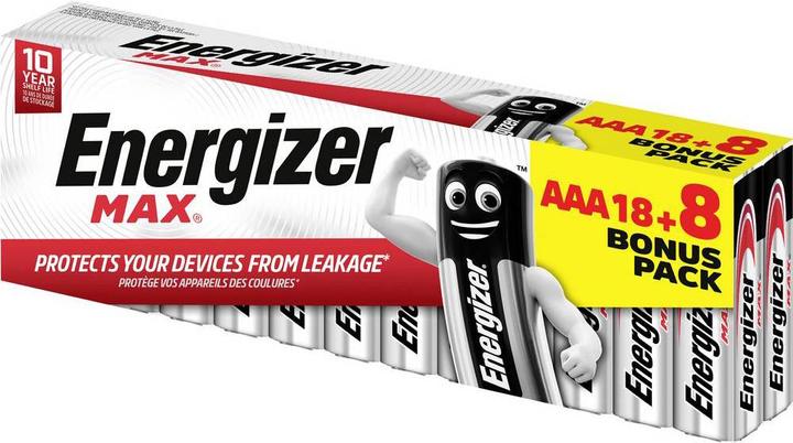 Image du produit Energizer Max Alcaline (26 pcs, AAA)
