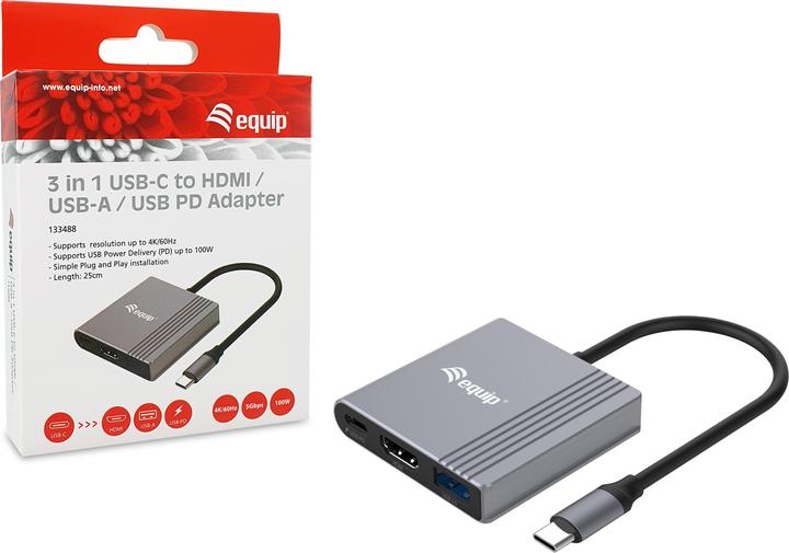 Image du produit equip USB-C Hub (USB-C, 3 Ports)