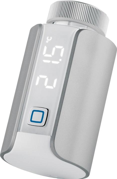 Produktbild EQ-3 Smart Home Heizkörperthermostat – Evo, Silber, digitaler Thermostat Heizung, Steue