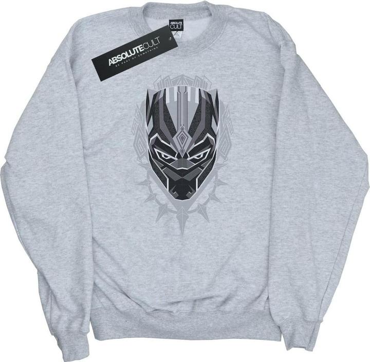 Schwarzer Panther Kopf Baumwolle Sweatshirt