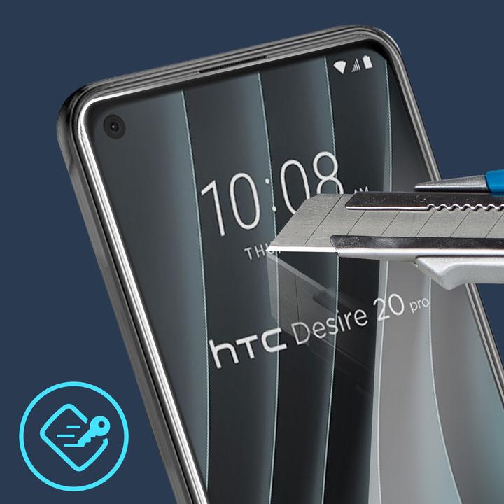 Actual product image Avizar Crystal clear film, glass screen protector (1 Piece, HTC Desire 20 Pro)
