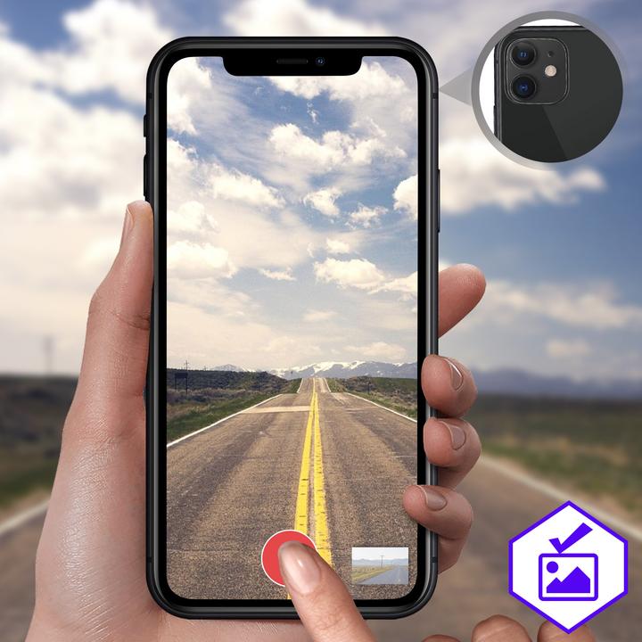 Actual product image Avizar Protective film, rear camera film, camera protection (1 Piece, Apple iPhone 11)