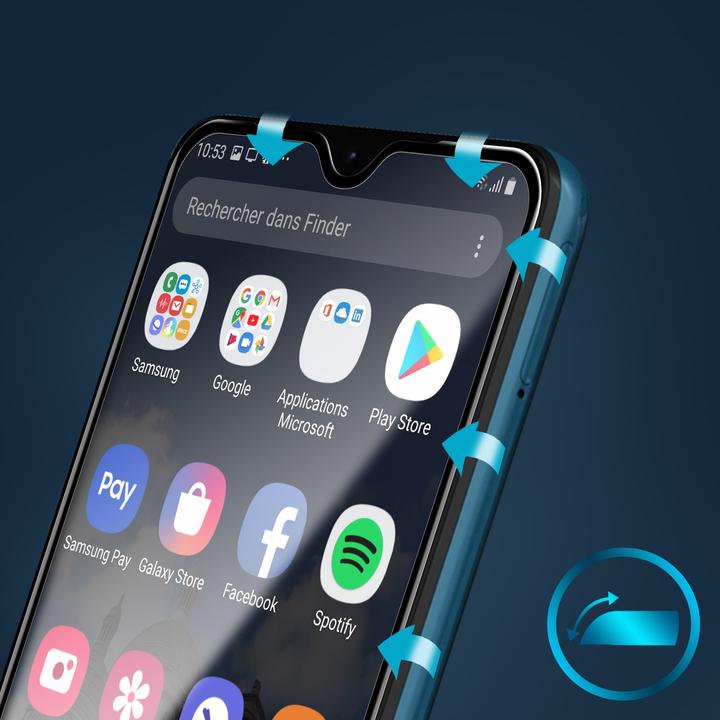 Actual product image Avizar Display protection film, case friendly protection (1 Piece, Wiko T10)