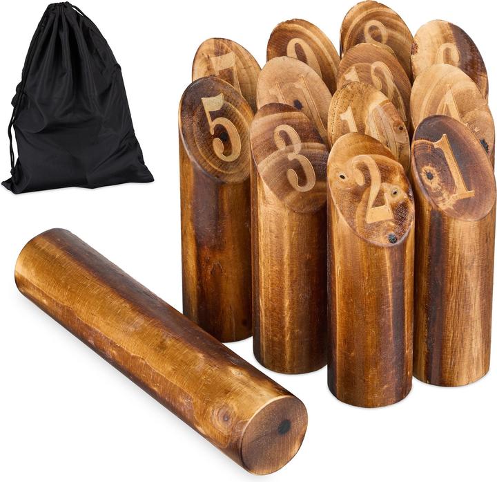 Relaxdays Kubb Wikingerspiel (45 mm)