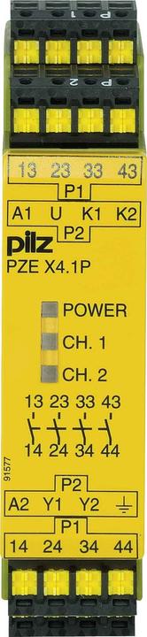 Actual product image Pilz 787588 PZE X4.1P C 24-240VAC/DC 4n/o