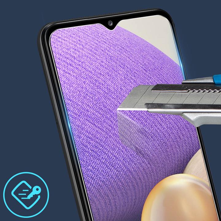 Actual product image Avizar Crystal clear film, glass screen protector (1 Piece, Samsung Galaxy A32 5G)