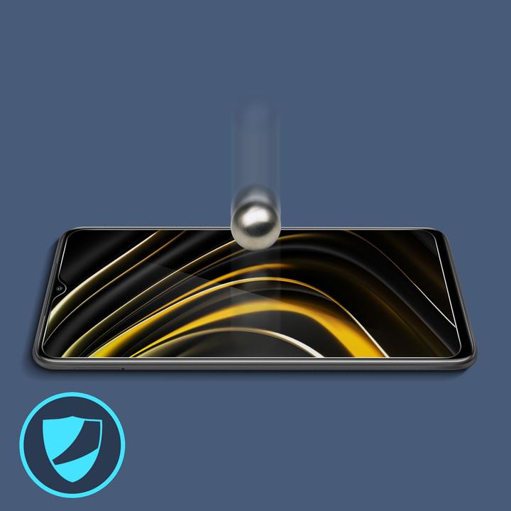 Actual product image Avizar Crystal clear film, glass screen protector (1 Piece, Xiaomi Poco M3)