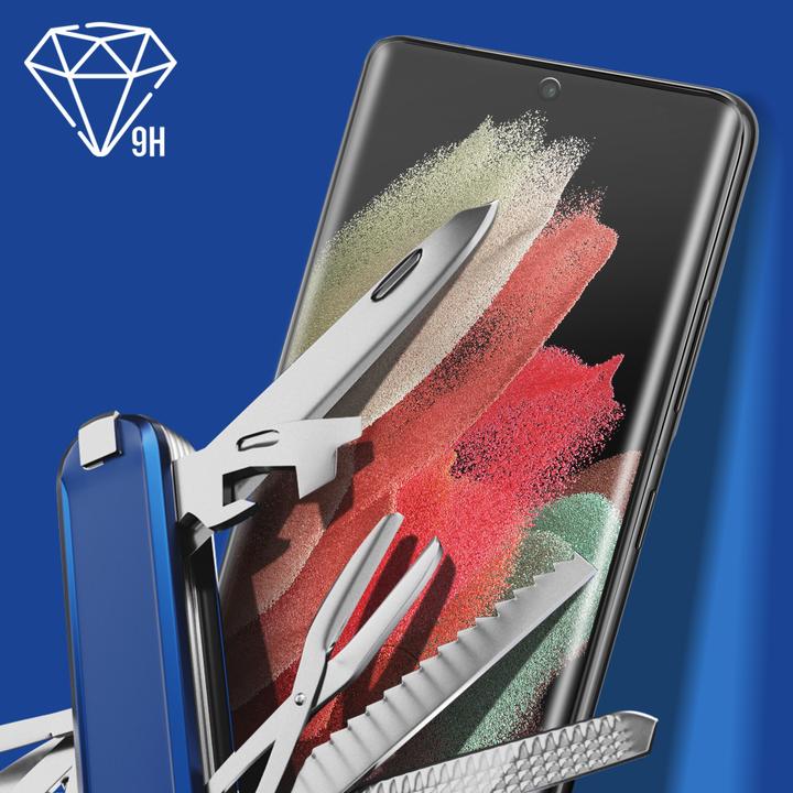 Actual product image 3MK Hardglass Max screen protector (1 Piece, Samsung Galaxy S21 Ultra)