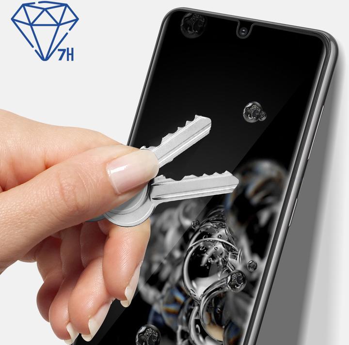 Actual product image 3MK FlexibleGlass Edge to Edge Screen Protector (1 Piece, Samsung Galaxy S20 Ultra)