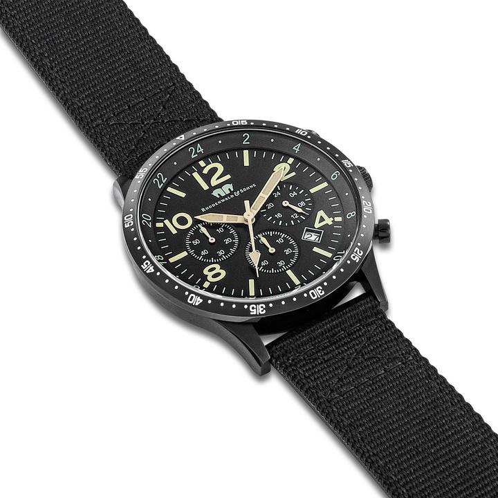 Immagine prodotto Cronografo da uomo Flight Captain Nylon Verde - 34128 (Cronografo, 43.80 mm)