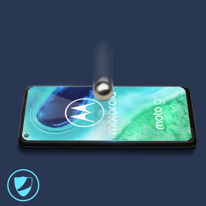Actual product image Avizar Crystal clear film, glass screen protector (1 Piece, Motorola Moto G8)