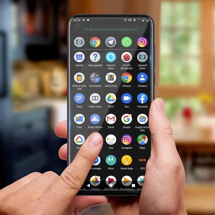 Actual product image Avizar Crystal clear film, glass screen protector (1 Piece, Motorola Moto G8)