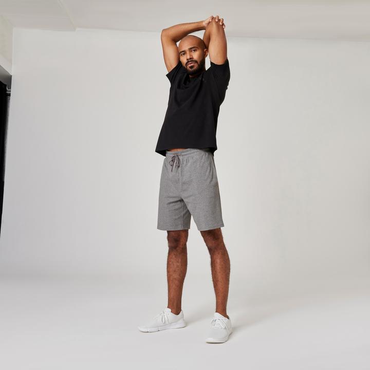Image du produit Domyos Shorts Herren Baumwolle - grau (3XL)