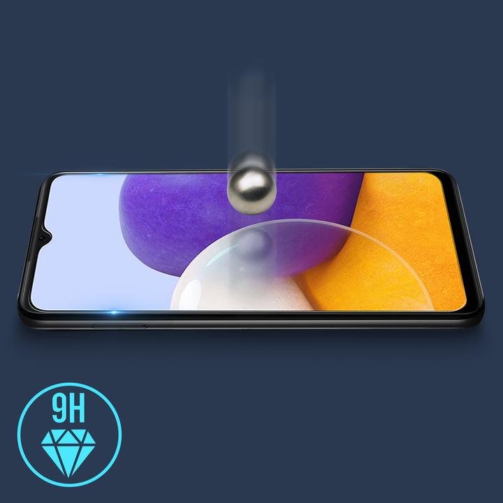 Actual product image Avizar Crystal clear film, glass screen protector (1 Piece, Samsung Galaxy A22 5G)