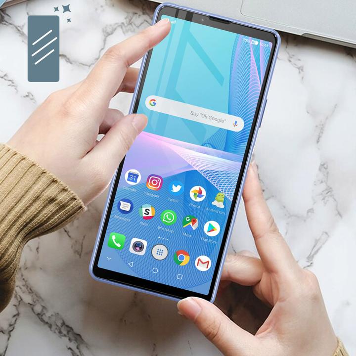Actual product image Avizar Crystal clear film, glass screen protector (1 Piece, Sony Xperia 10 IV)