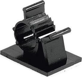 Exertis Connect Cable holder, cable mounting clip, self-adhesive, pack of 100 7.9 mm to 10.3 mm