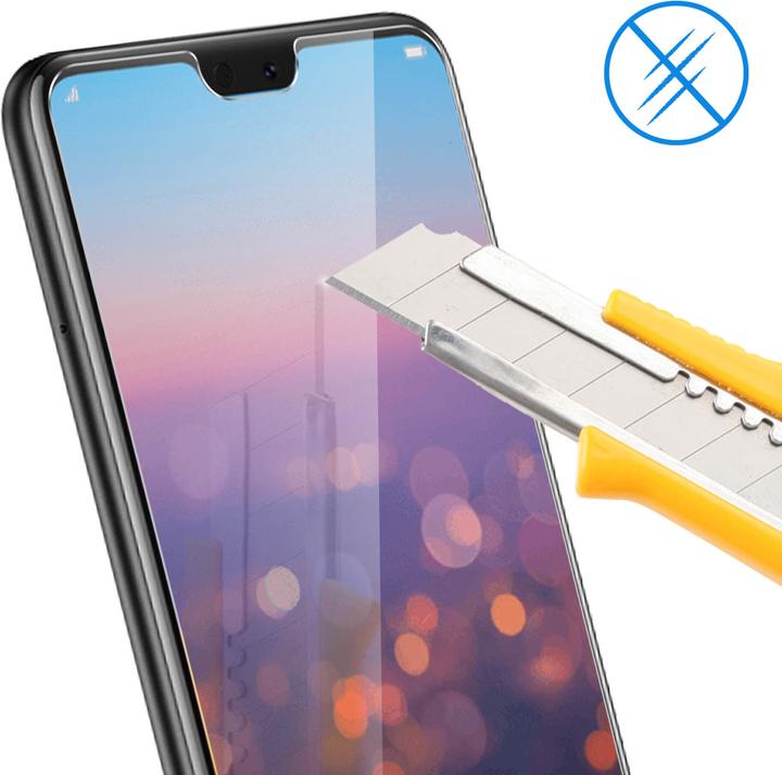 Actual product image Avizar Crystal clear film, glass screen protector (1 Piece, Huawei P20)