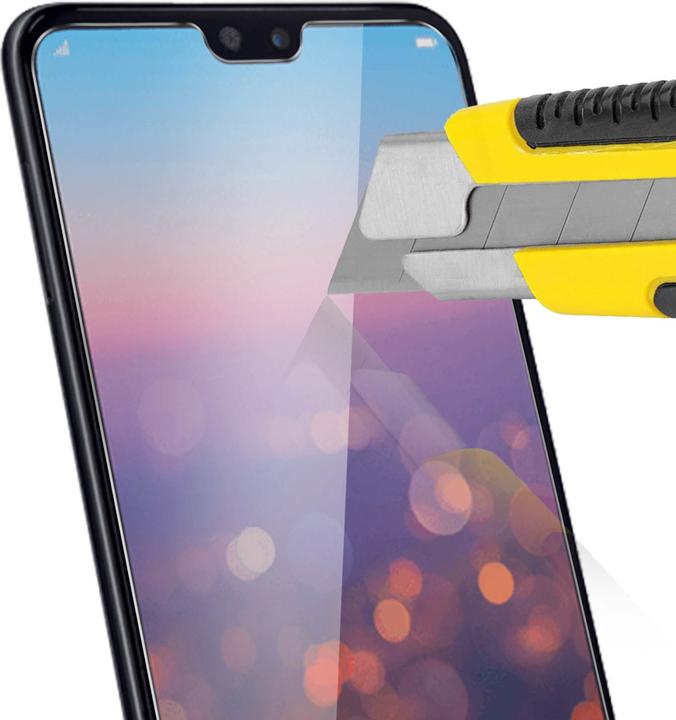 Actual product image Avizar Crystal clear film, glass screen protector (1 Piece, Huawei P20 Pro)