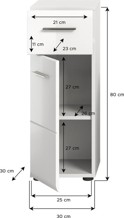Actual product image Xonox Home Ice (30 x 30 x 80 cm)