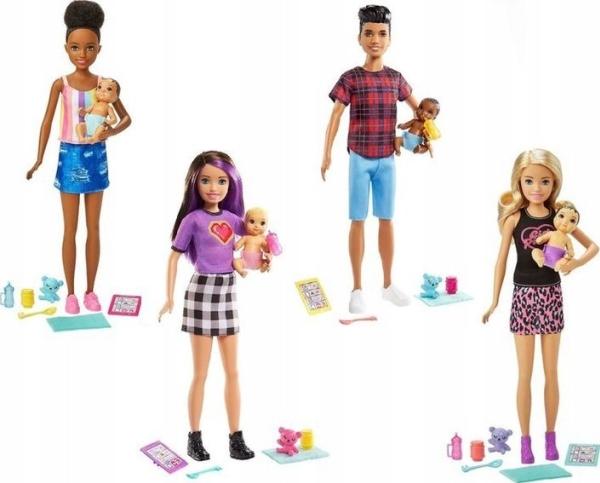 Actual product image Barbie "Skipper Babysitters Inc." Baby Sitter Doll + Baby/Accy Asst (4)