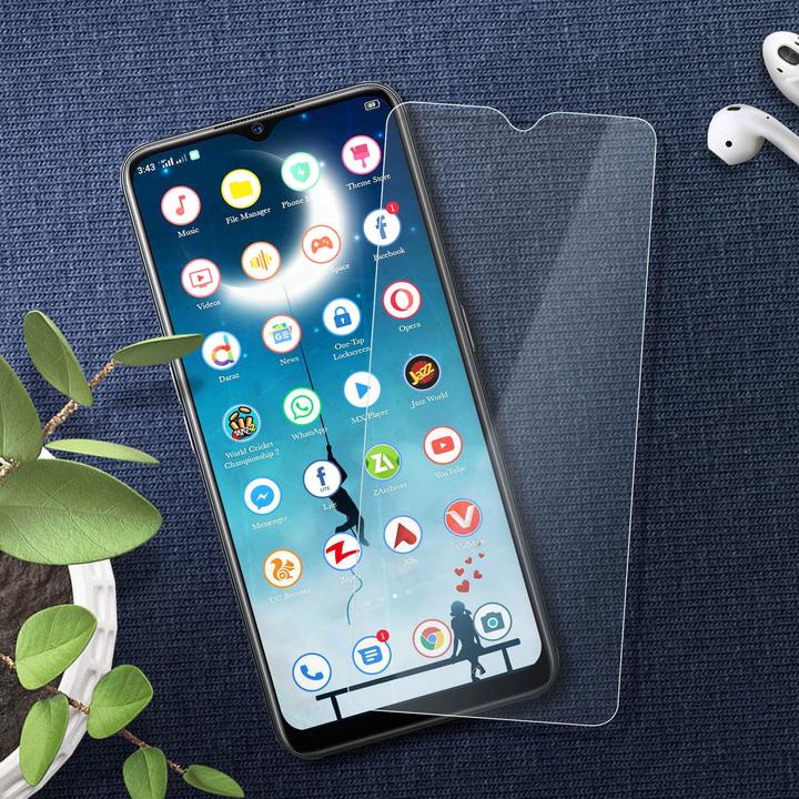Actual product image Avizar Crystal clear film, glass screen protector (1 Piece, Oppo A5 (2020))