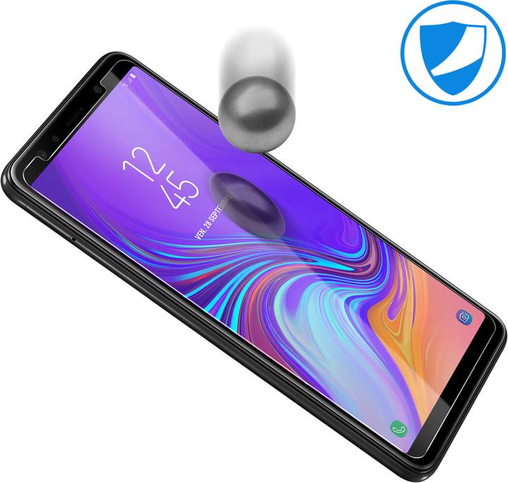 Actual product image Avizar Crystal clear film, glass screen protector (1 Piece, Samsung Galaxy A7 (2018))