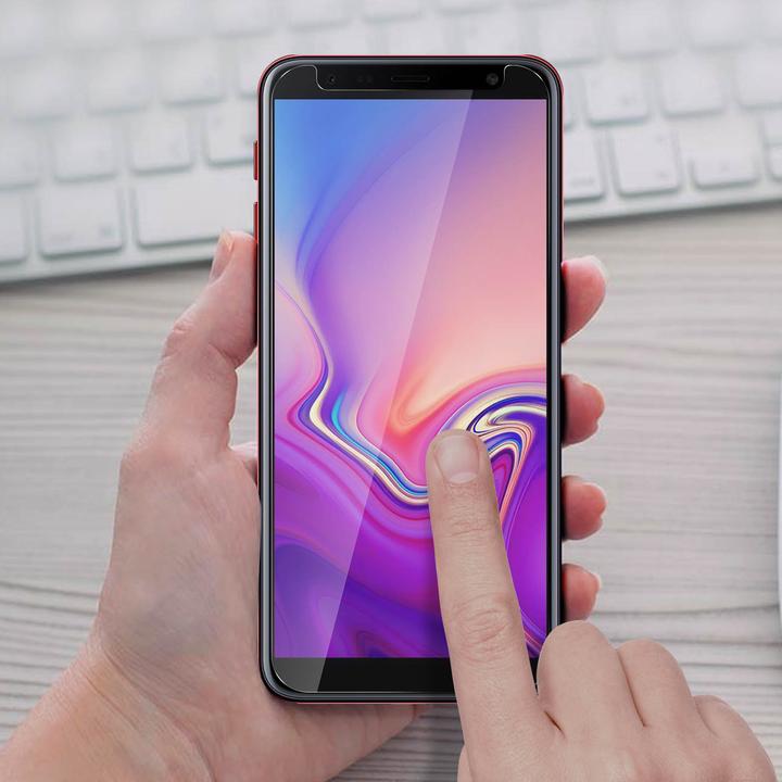 Produktbild Avizar Kristallklare Folie, Glas-Displayschutz (1 Stück, Samsung Galaxy J6+)