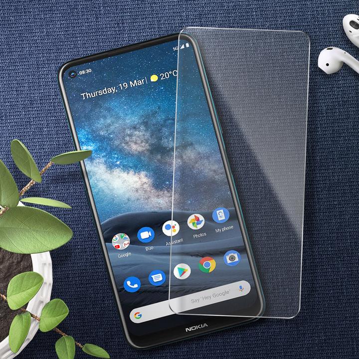 Actual product image Avizar Crystal clear film, glass screen protector (2 Piece, Nokia 8.3 5G)