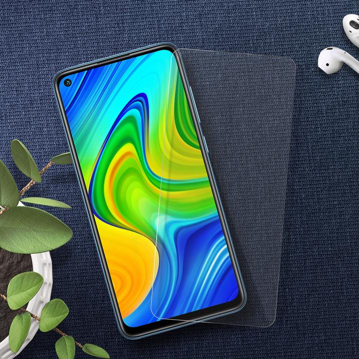Produktbild Avizar Kristallklare Folie, Glas-Displayschutz (1 Stück, Xiaomi Redmi Note 9)