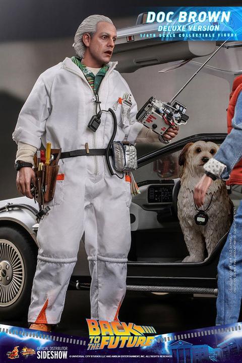 Actual product image Hot Toys Back to the Future "Doc Brown - Deluxe Version" 1/6 action figure