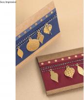 Actual product image Echo Park Scrapbooking Paper Gold Foil Dots, denim blue (1 x)