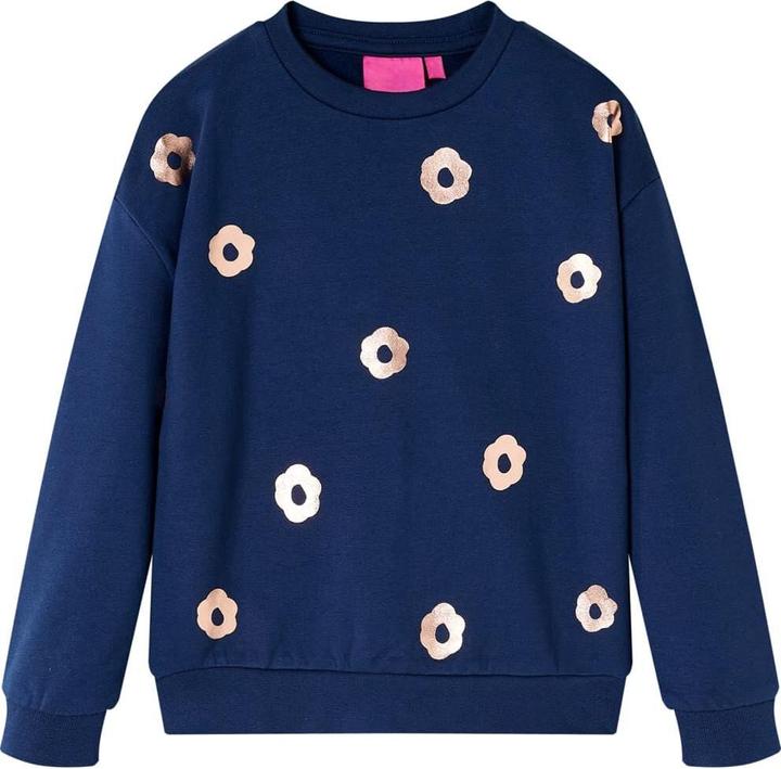 VidaXL Kinder-Sweatshirt Marineblau 116,Material: 95 % Baumwolle. 5 (116)