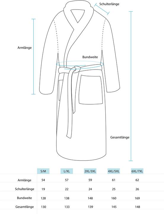 Actual product image Normani Men's bathrobe waffle pique Moyo - 9129 (3XL)