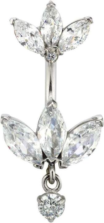 Bijouteria Bauchpiercing (Kristall, Chirurgenstahl 316L)