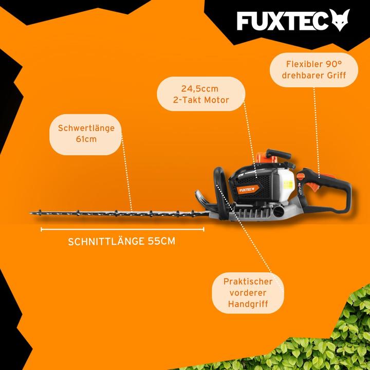Immagine prodotto Fuxtec Tosasiepi professionale a benzina FX-MHP245 (FX-MHP245) (Tagliasiepi a benzina)